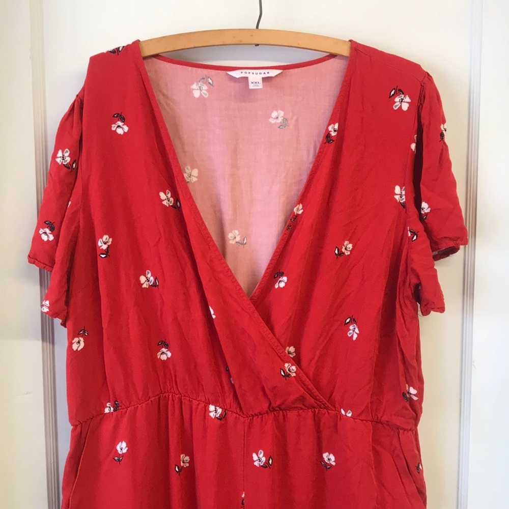 Pop Sugar Red jumpsuit XXL